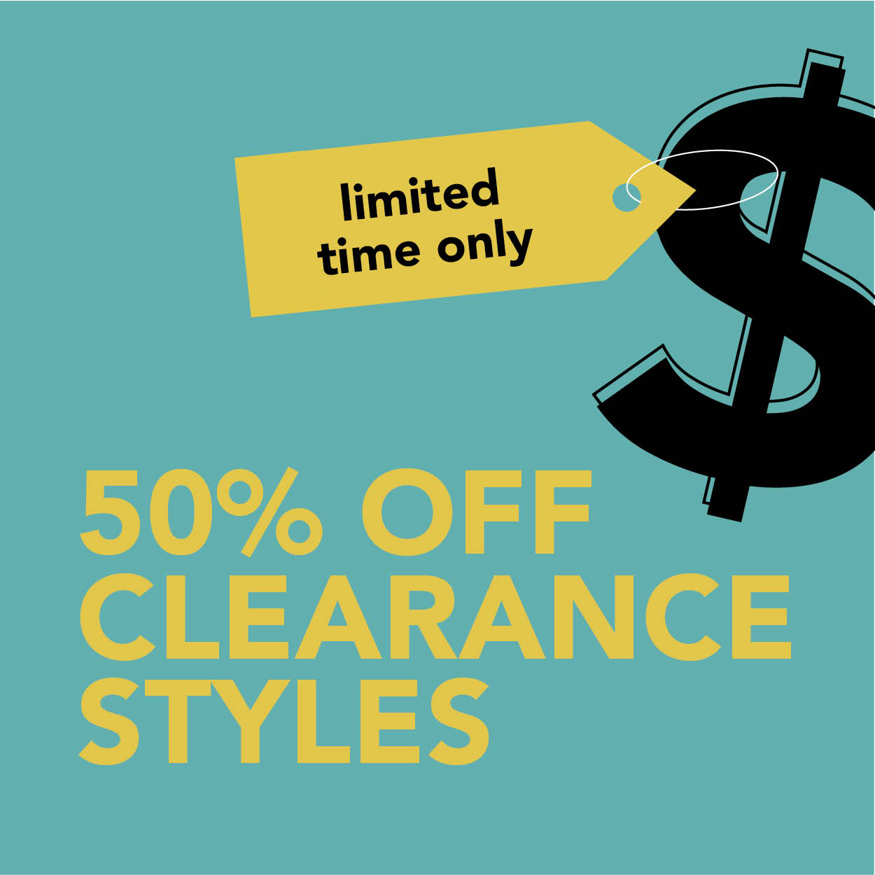 50% Off Clearance