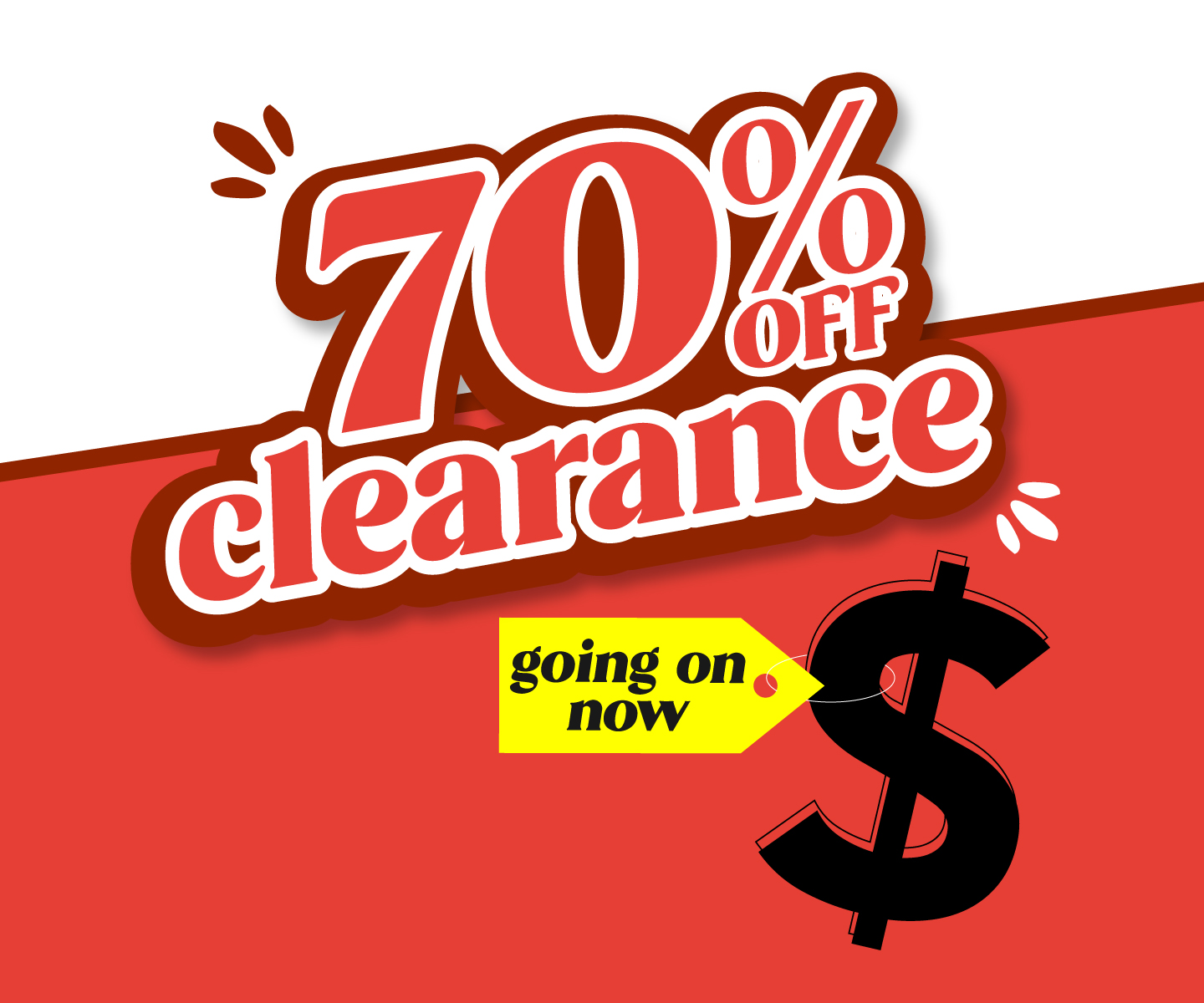 70% Off Marked Clearance