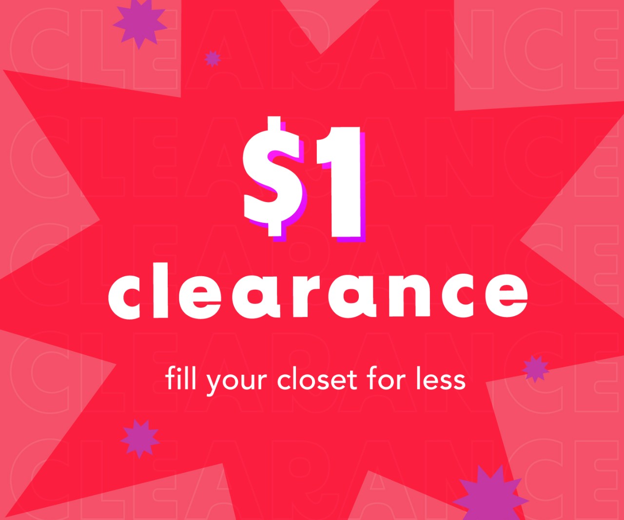 $1 Clearance Event