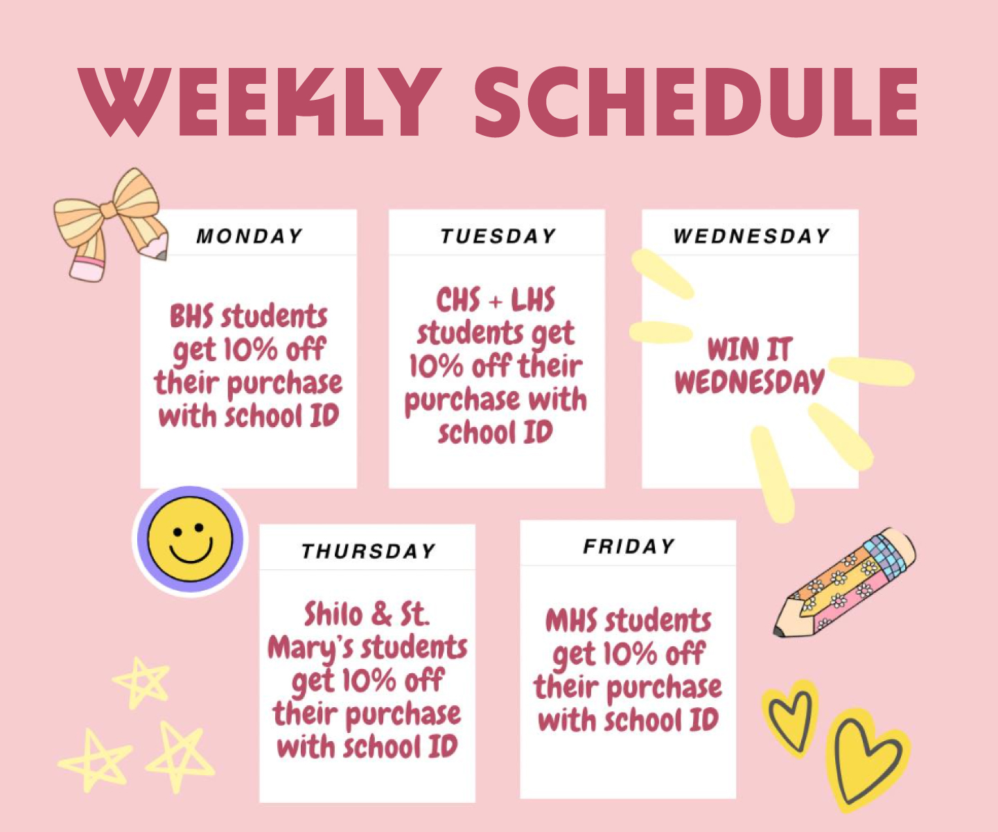 Weekly Schedule