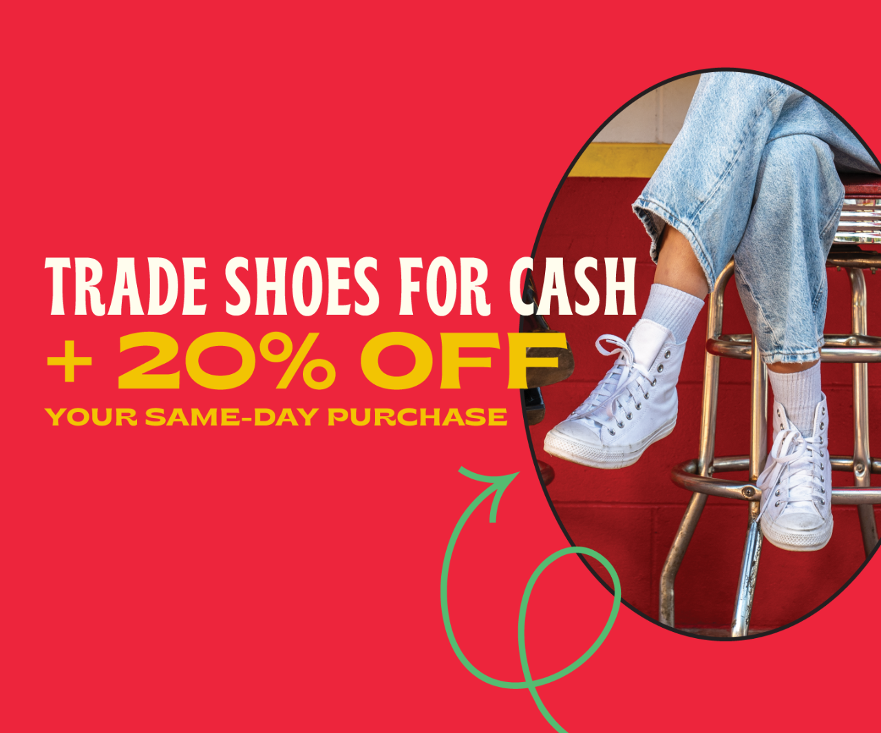 Going On Now Sell your shoes to Save 20 Percent OFF