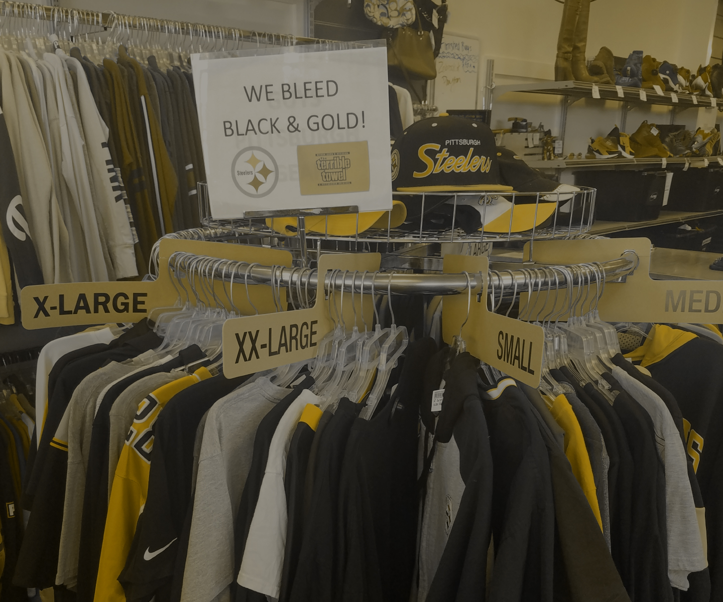 We want to buy your gently used Steelers team apparel and accessories!
