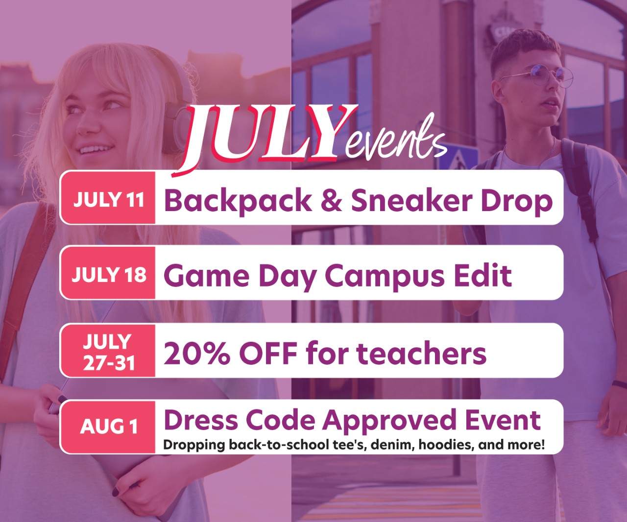 Check out our upcoming events!