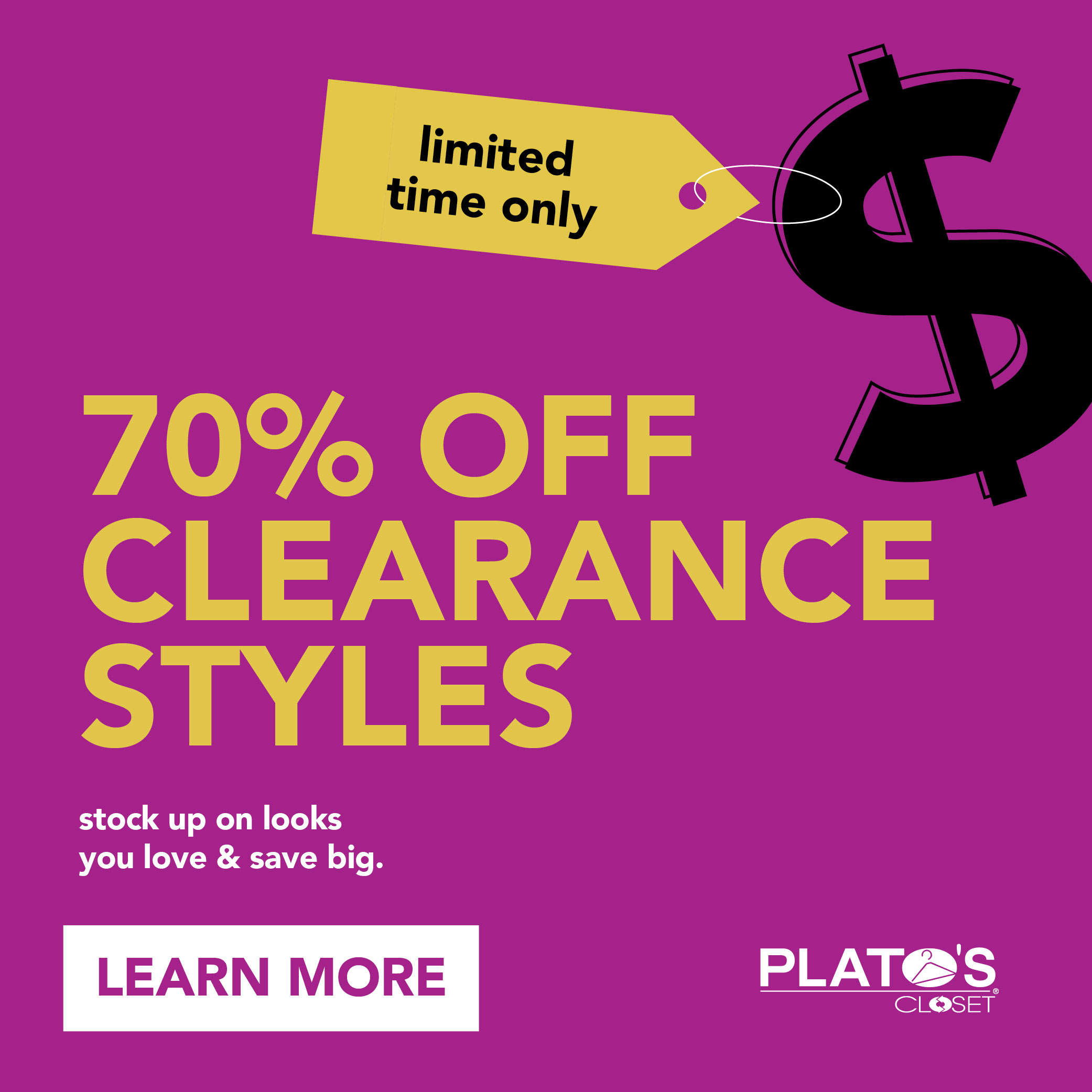 70% Clearance