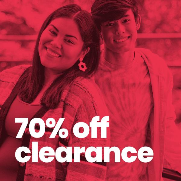 70% Off Clearance