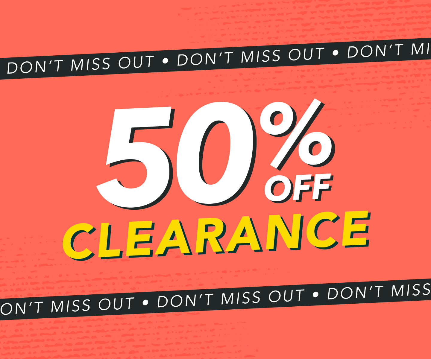 50% OFF Clearance