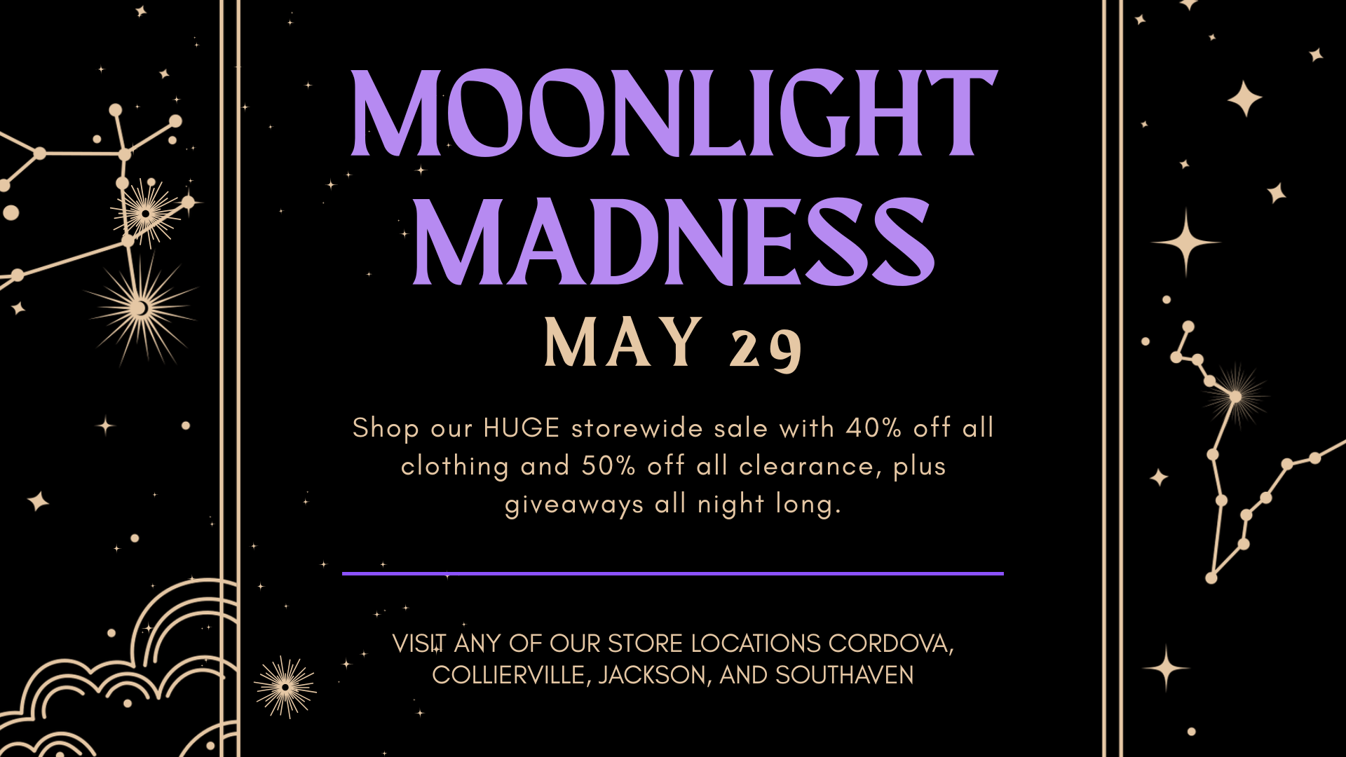 Night clothing sale 40 percent off 50 percent clearance Plato’s Closet Collierville, TN
