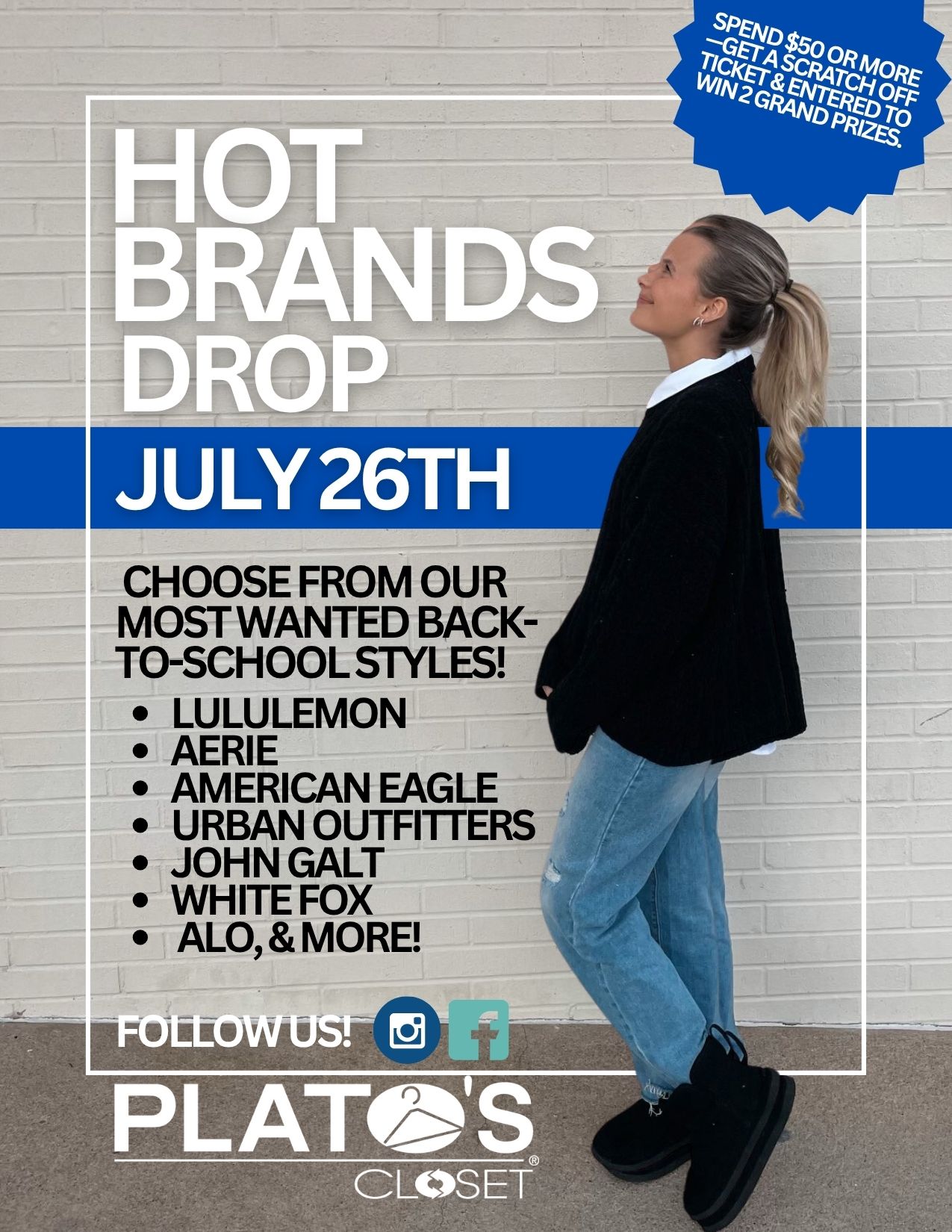 Get ready to score big with the hottest brands dropping July 26th at Plato’s Closet! From iconic labels like Adidas, Champion, Forever 21, PacSun, and H&M, find the freshest styles that mix timeless classics with the latest trends. Whether you're updating your casual wardrobe or looking for statement pieces, this drop has everything you need to stay stylish and sustainable. Don’t miss out—your new favorite fits are waiting!
