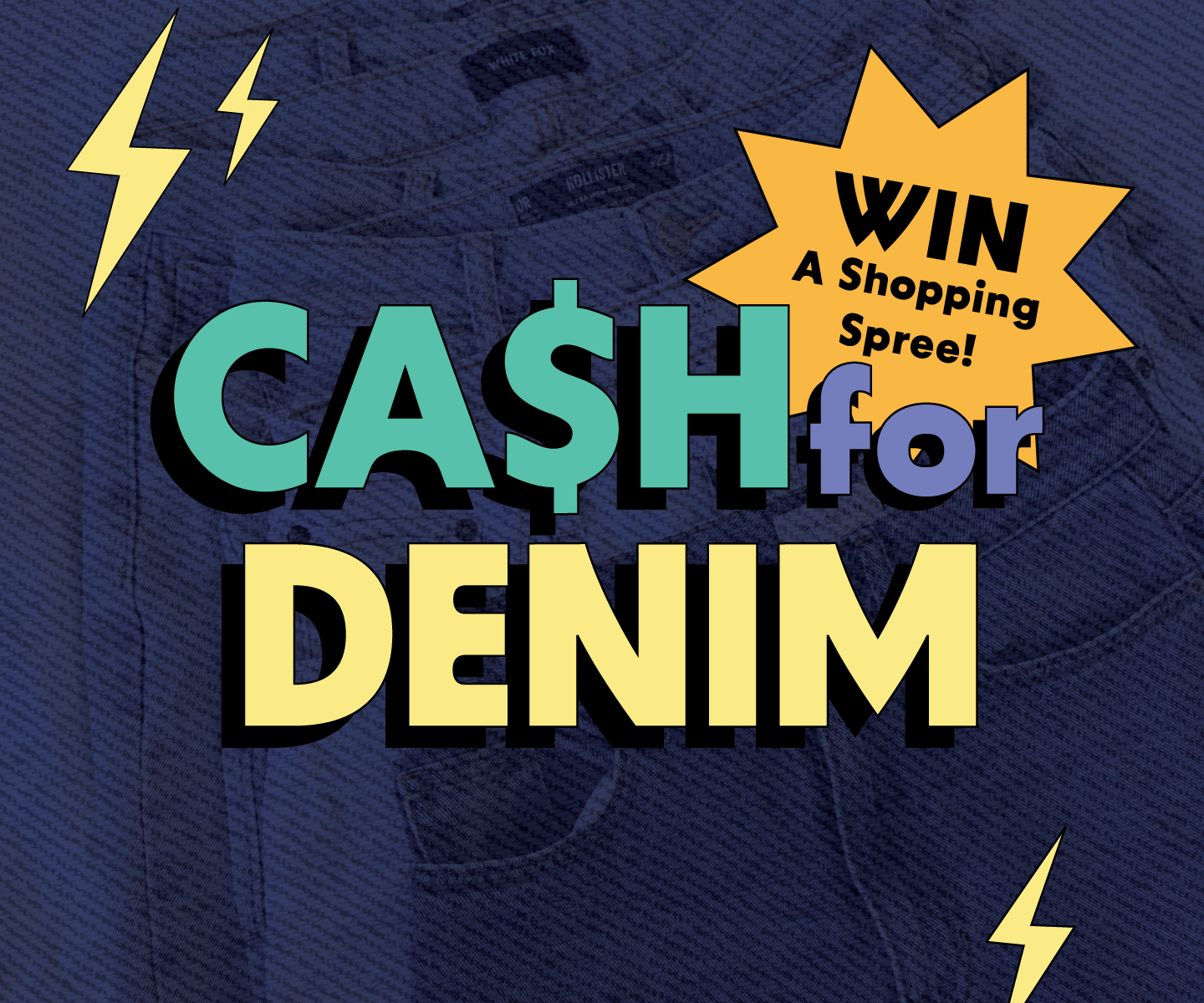 Sell denim to win a shopping spree!