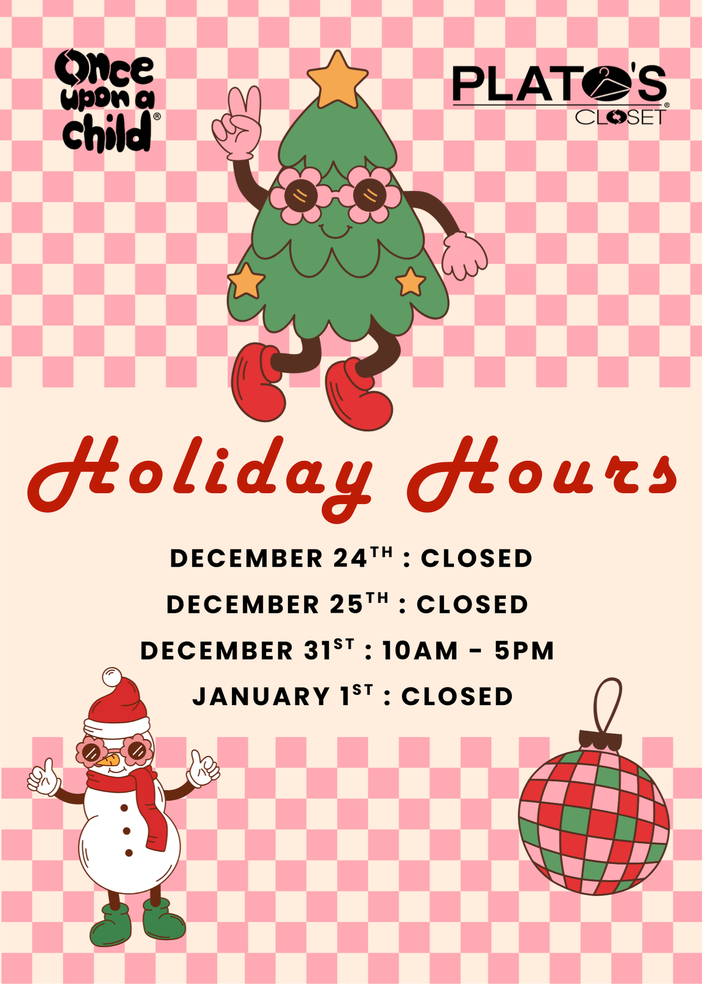 Holiday Hours