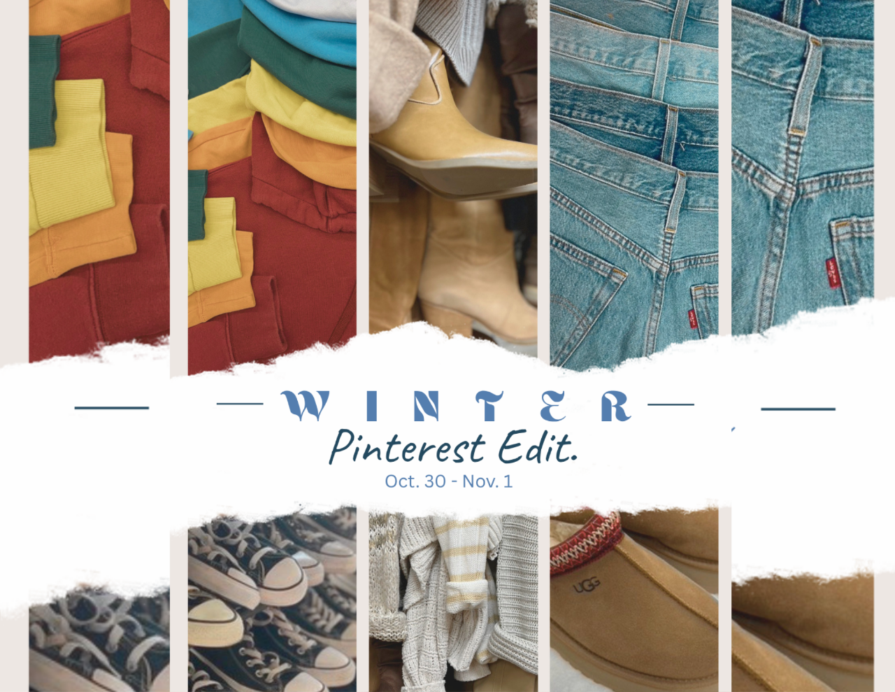 Winter Pinterest Edit at Plato's Closet Escondido, October 30–November 1, 2026