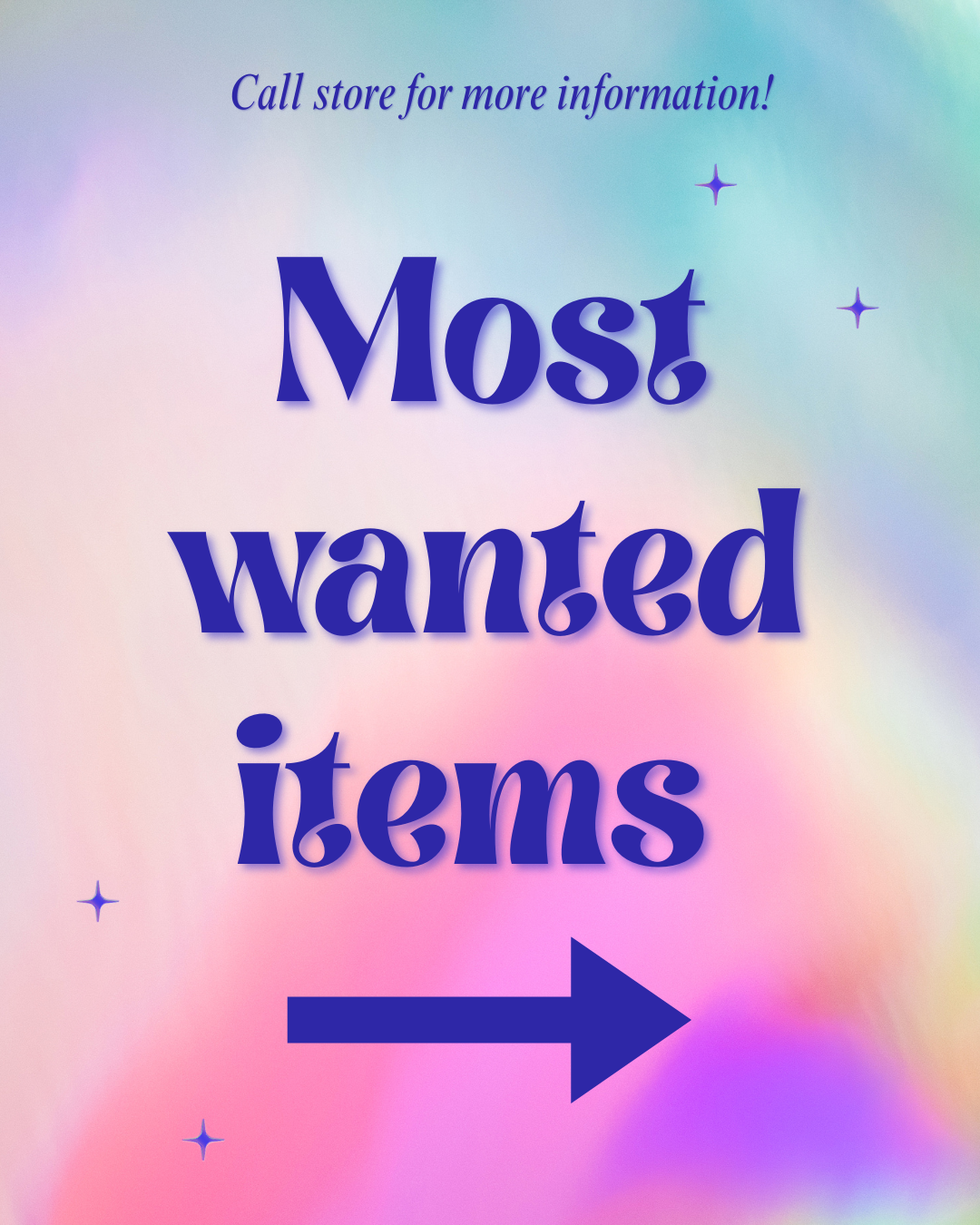 most wanted items