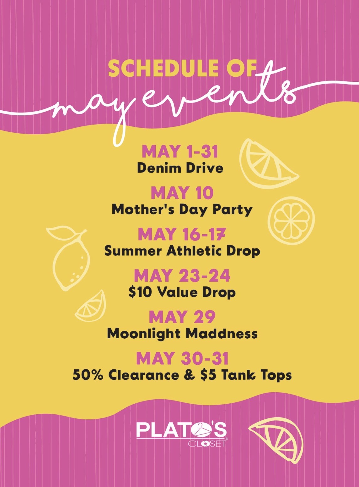 MAY EVENTS