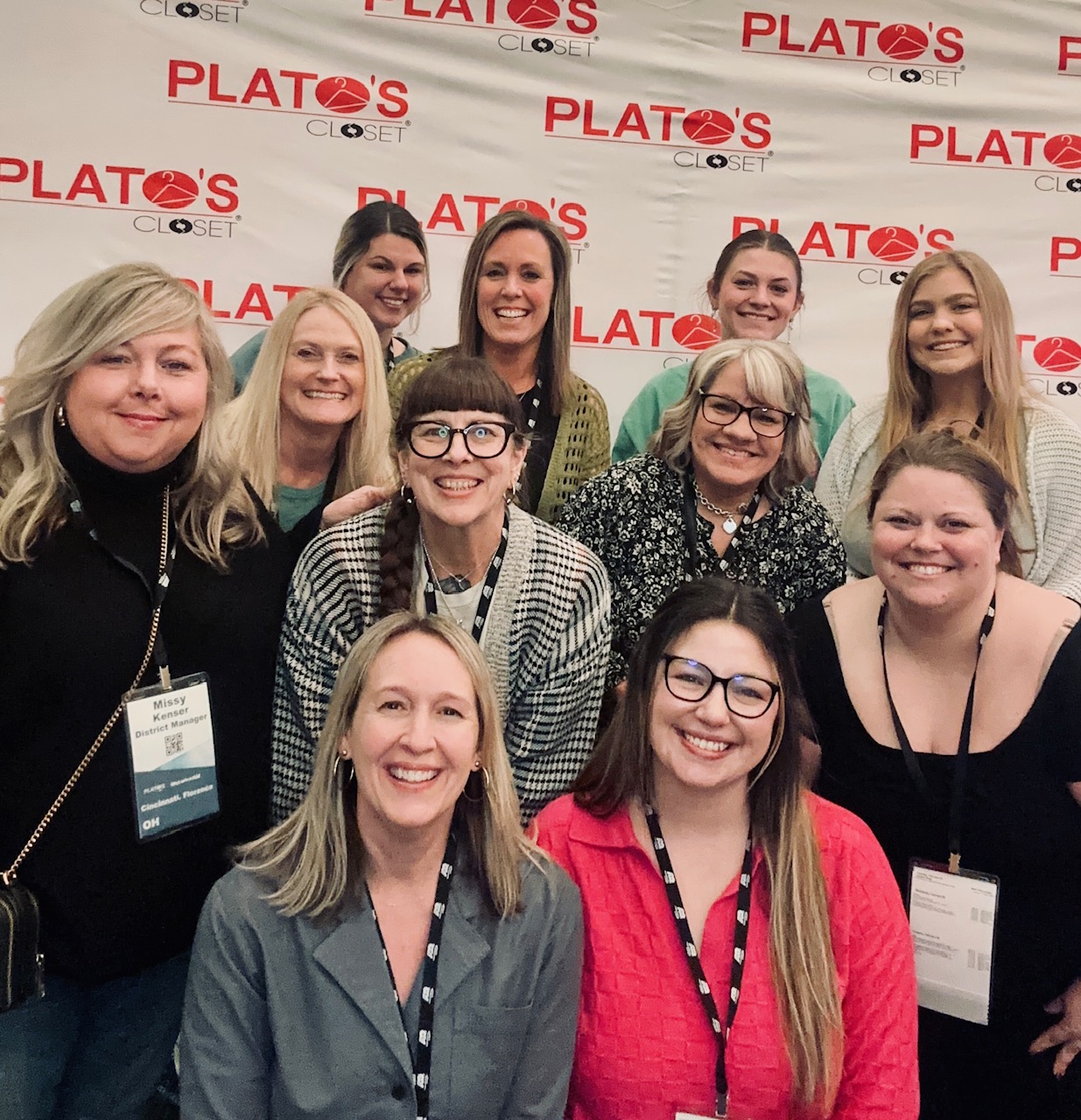 group of women at platos closet conference