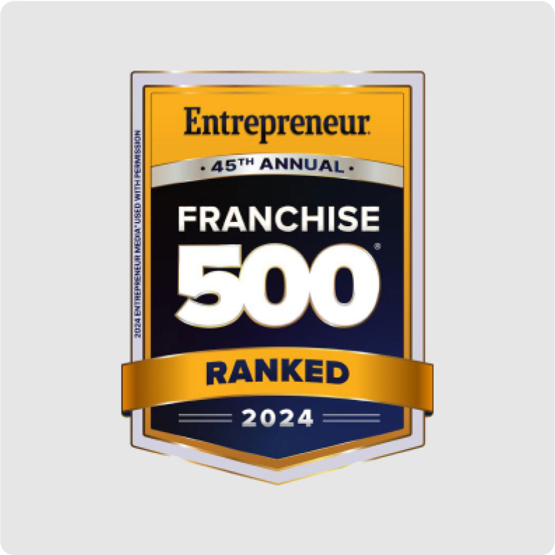 Entrepreneur Magazine's Franchise 500 verified badge