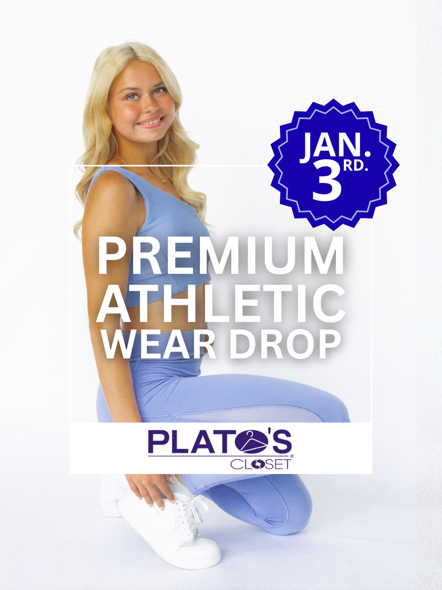 ⭐️mark your cals for Jan. 3rd and stock up on activewear essentials from your fave brands ️ #PlatosCloset #AthleticWearDrop #AthleticWear