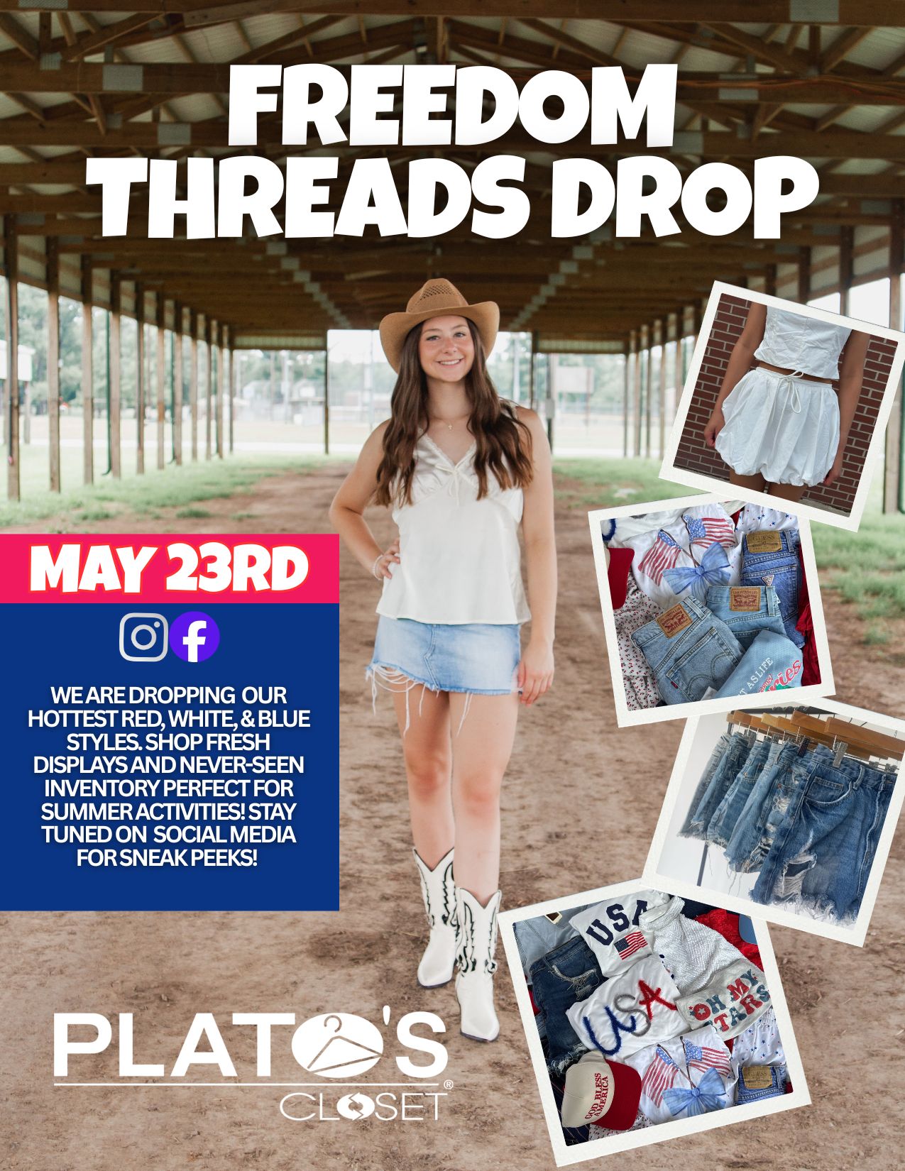 Shop Newly Refreshed Displays And Shop Our Hottest Red, White, & Blue Styles!