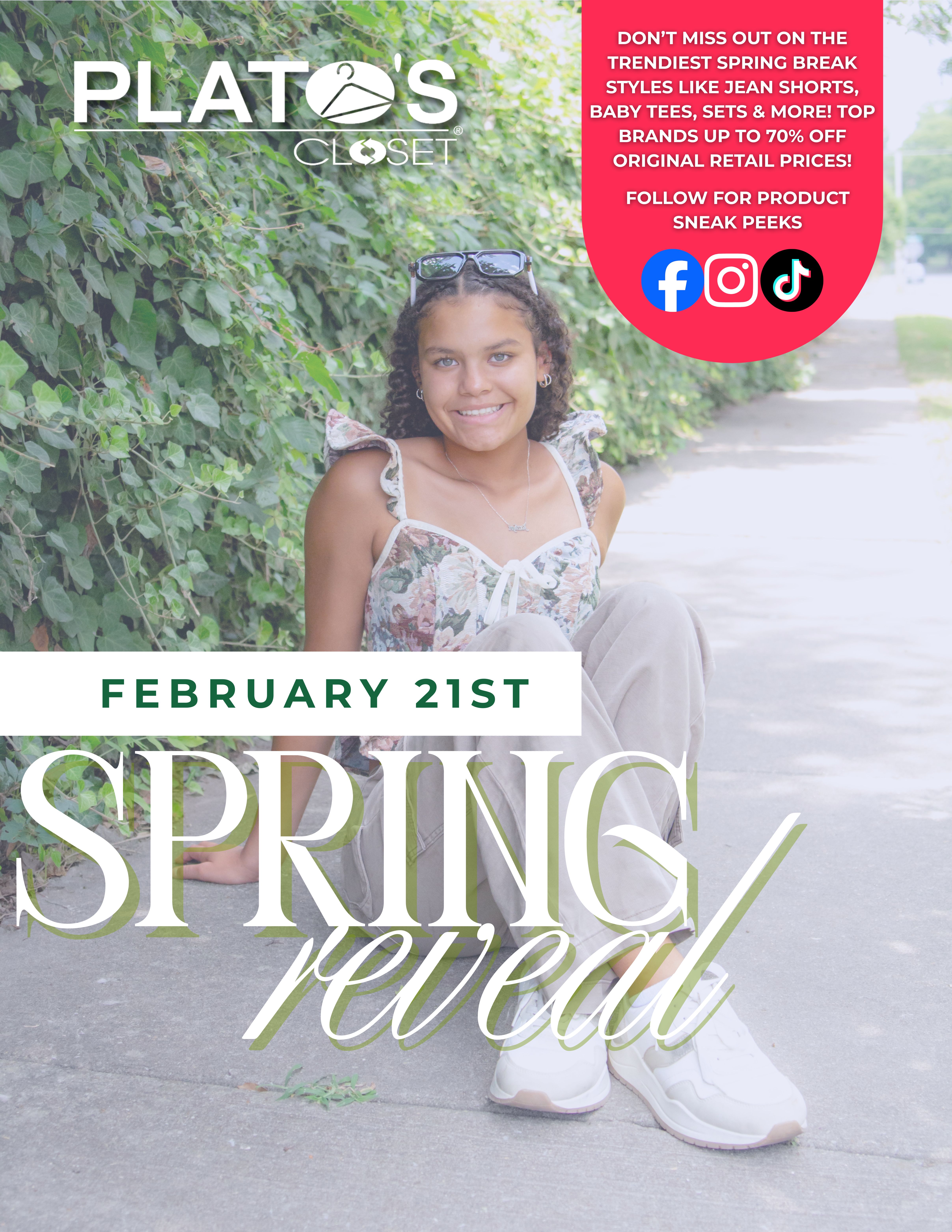 incoming: the hottest spring trends. shop our spring release and get more looks for less. stay tuned on social media for sneak peeks.