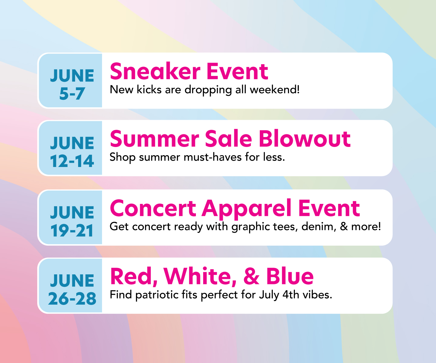 Don't Miss Our Monthly Events