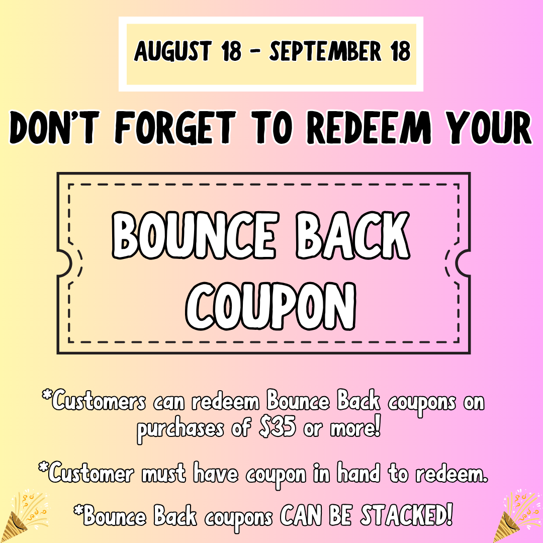 Bounce back coupon redeem