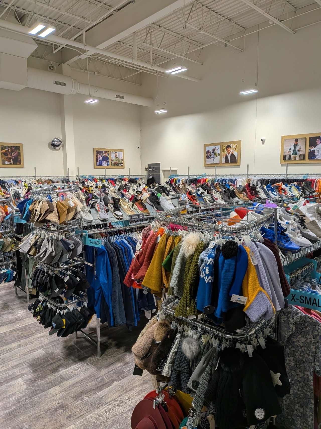 men's section of store