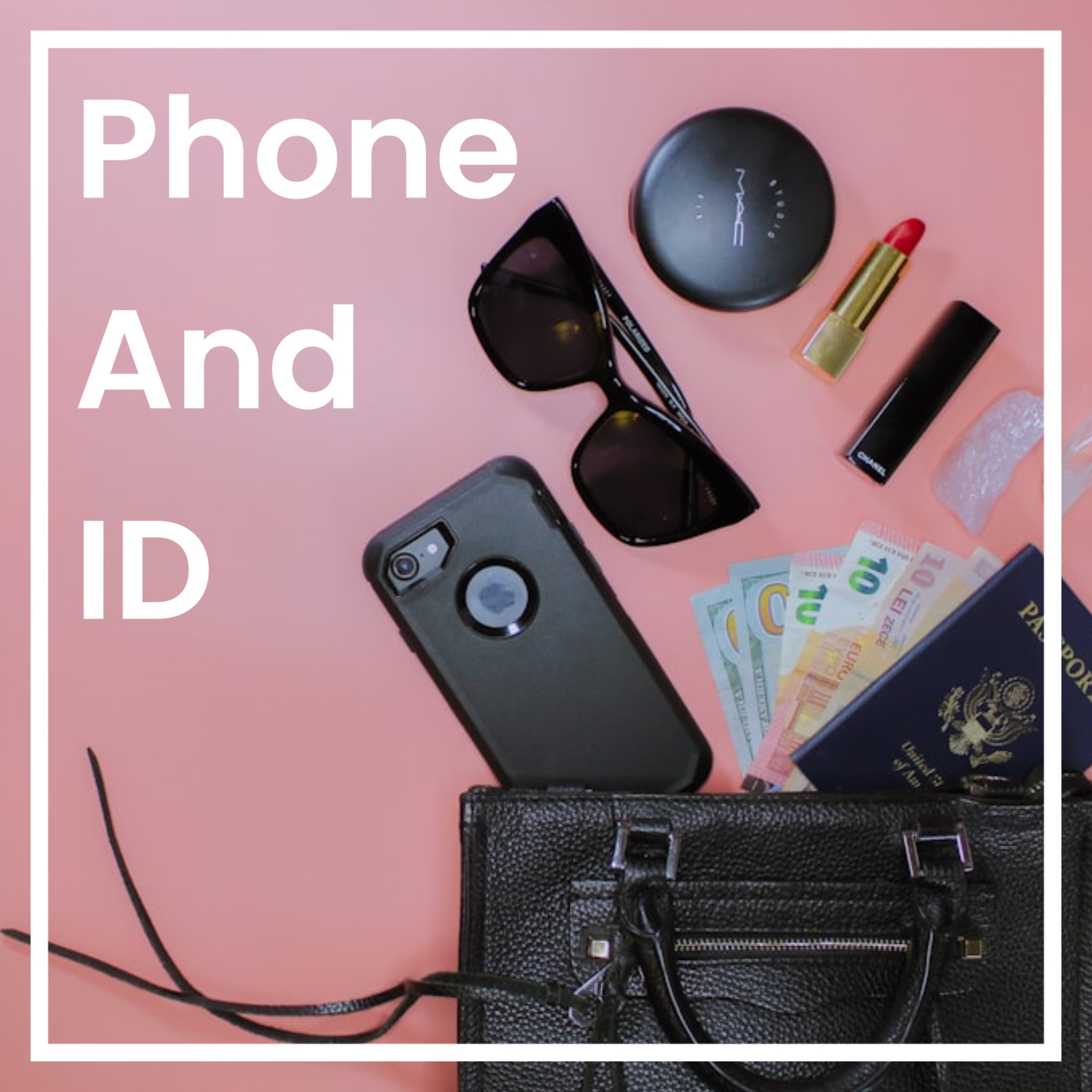 purse spilled on table