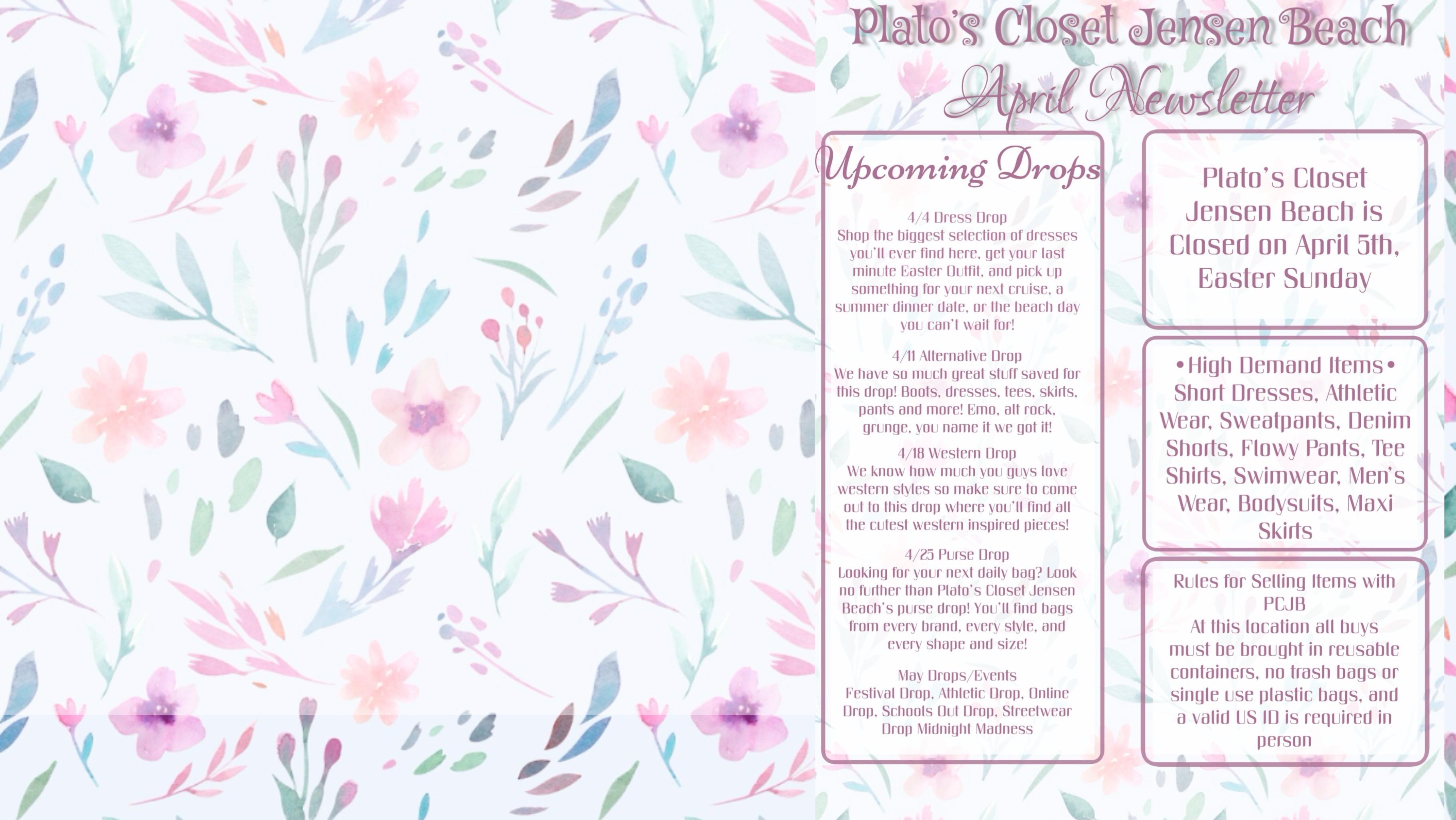 floral newsletter