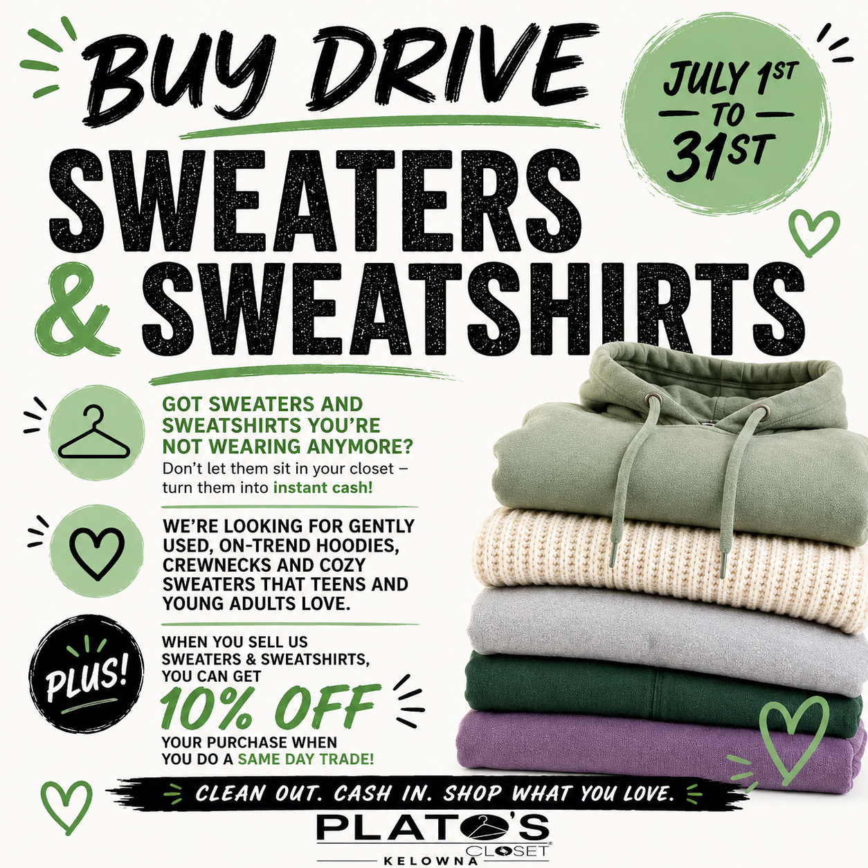 Sweaters and Sweatshirts Buy Drive