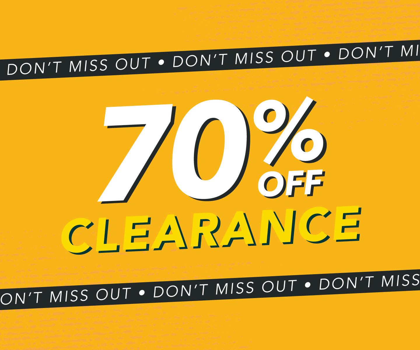 70% OFF Clearance