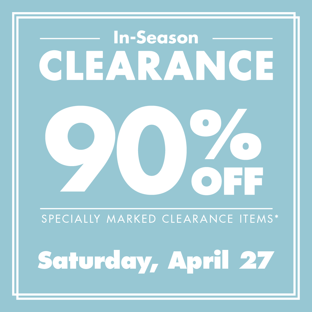 90% Off Clearance