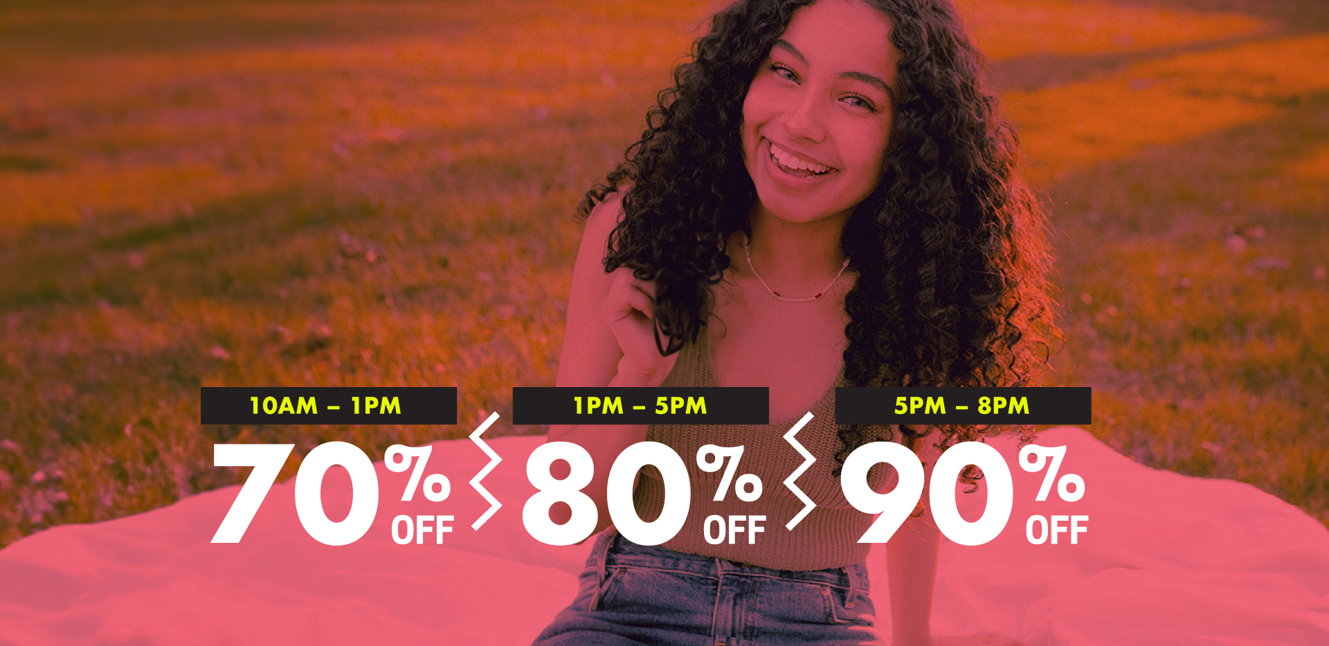 up to 90% off clearance this Saturday.