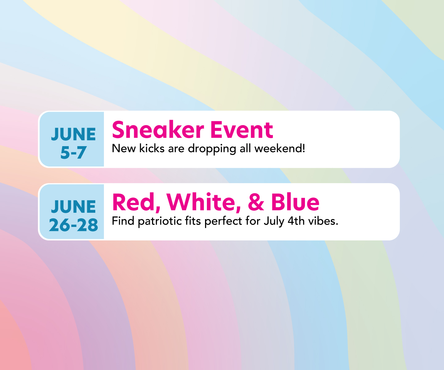 Don't miss our monthly events!