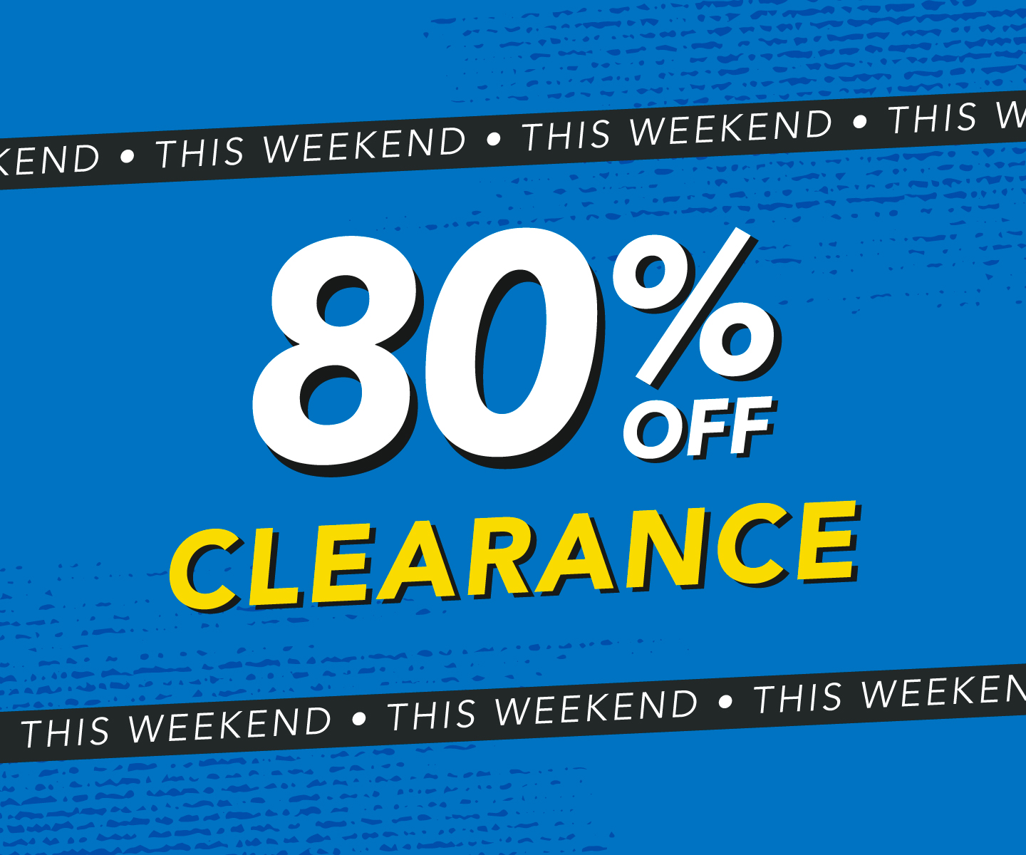 80% OFF Clearance weekend
