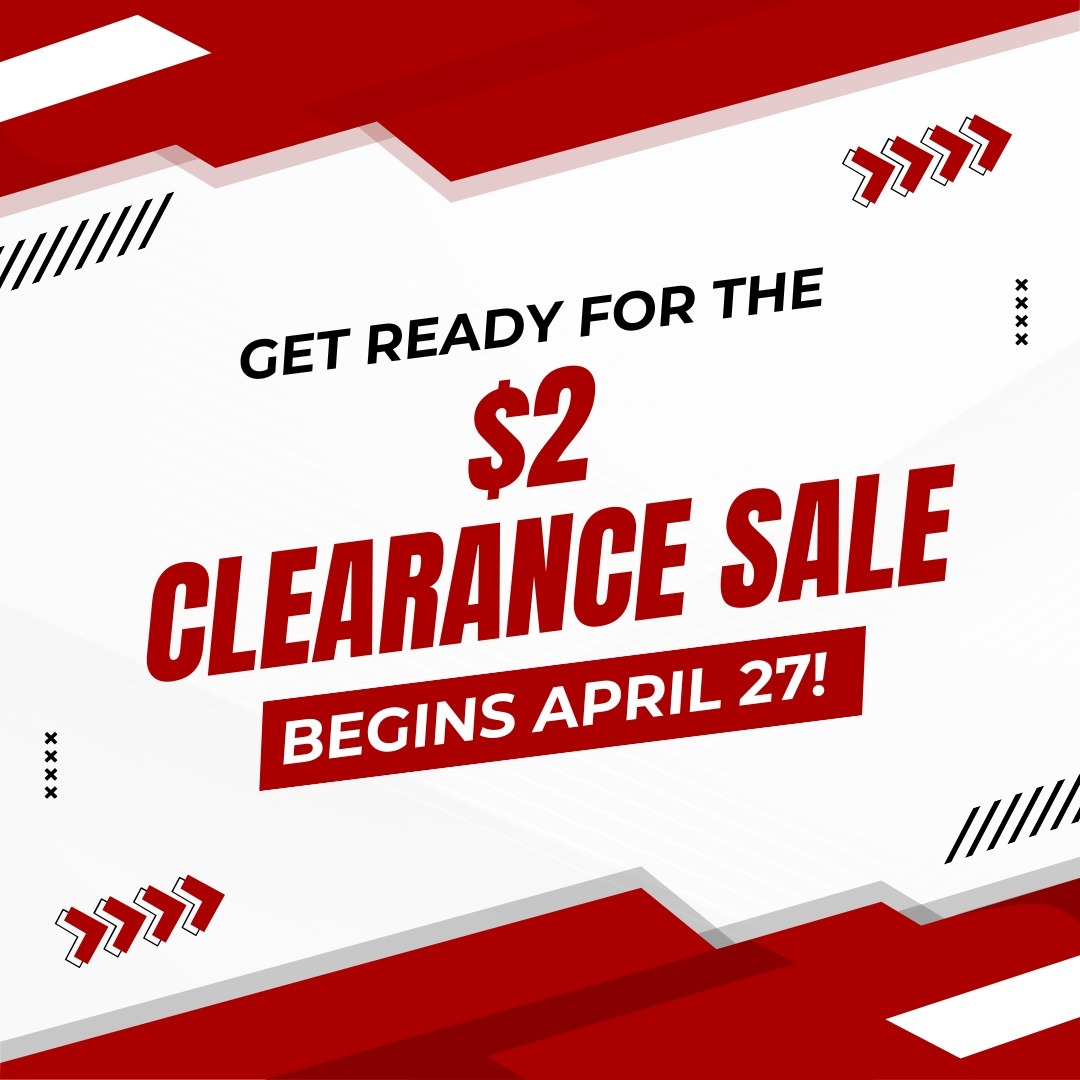 It's $2 Clearance Time!