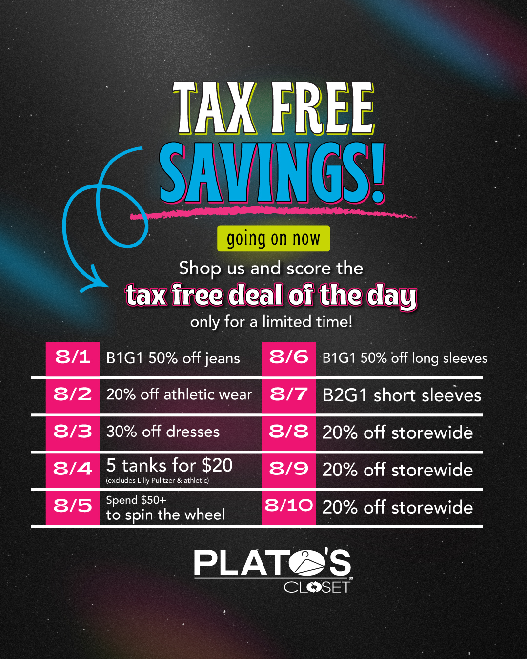 tax free deal of the day