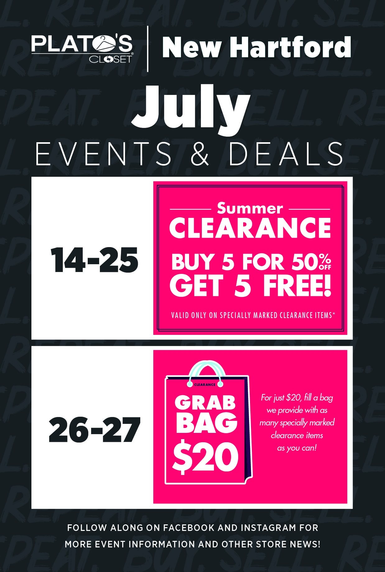 July Deal & Events