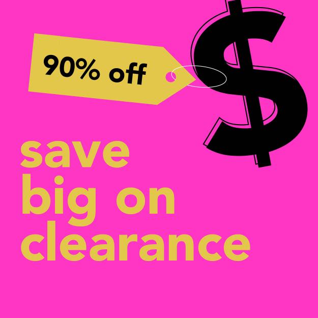 90% Off Marked Clearance