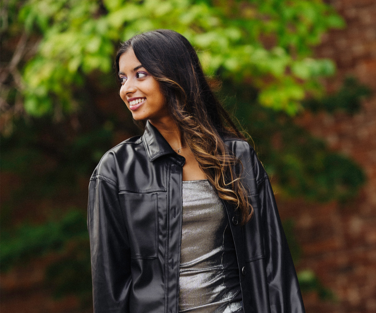 Girl in spring jacket