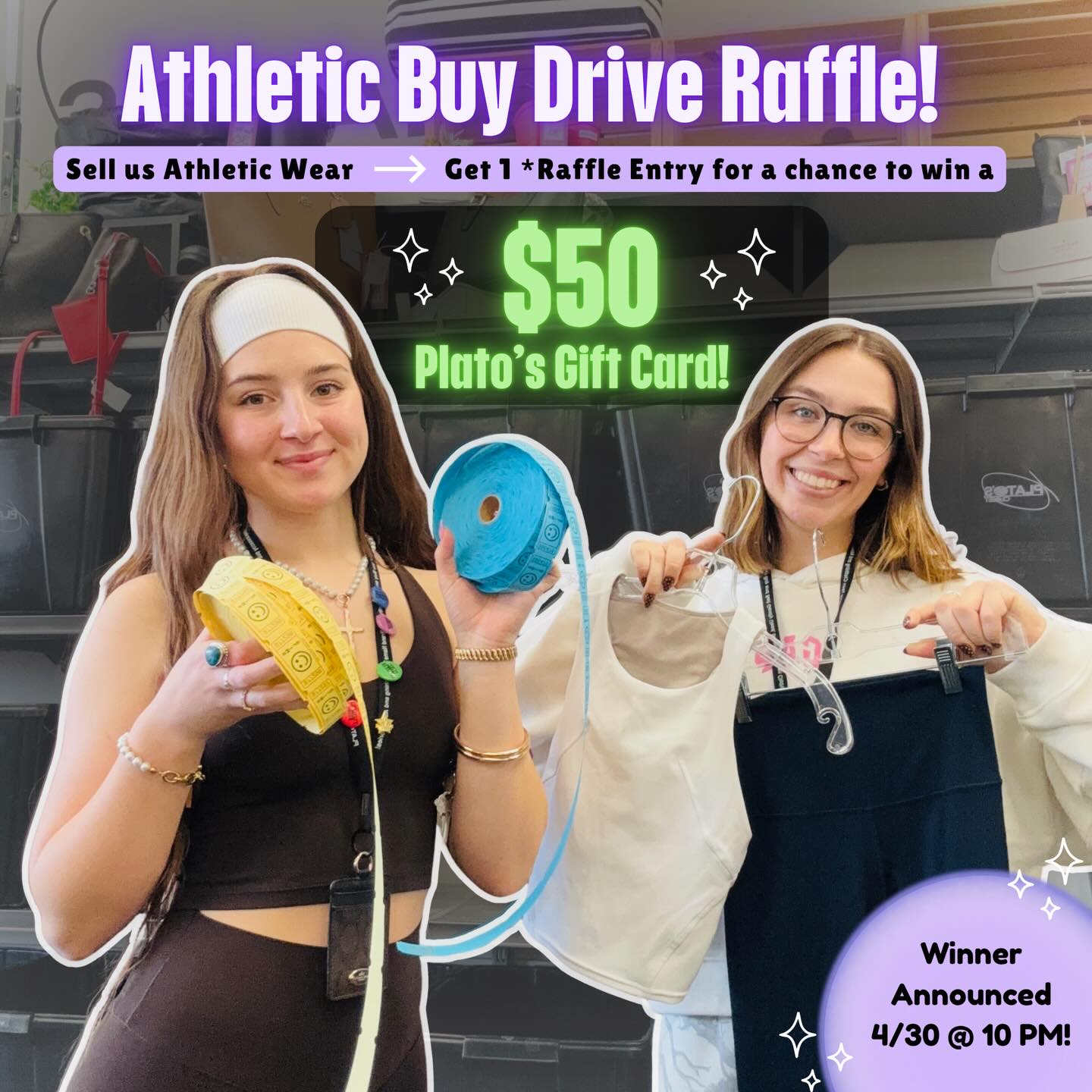 athletic wear raffle