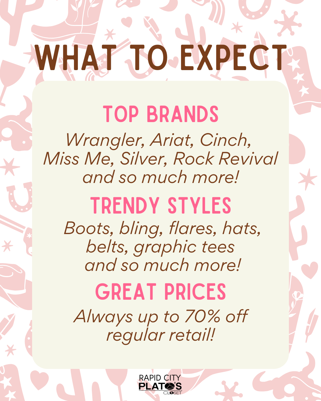 text on pink background