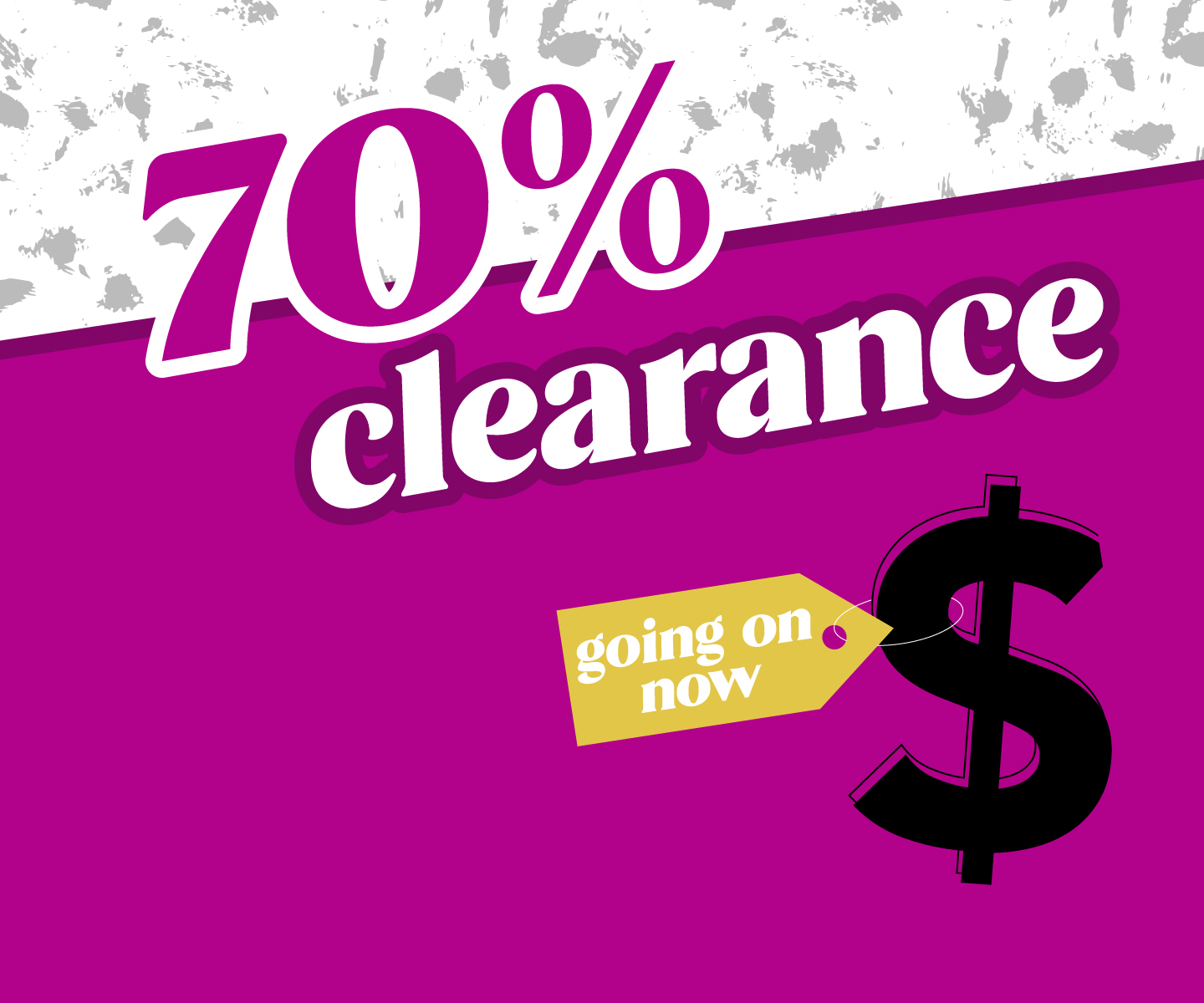 70% Off Clearance