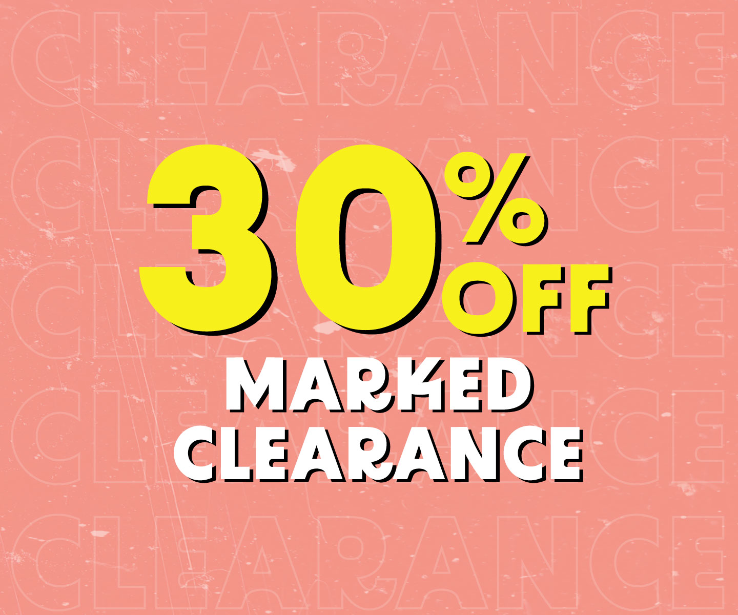 30% OFF Clearance