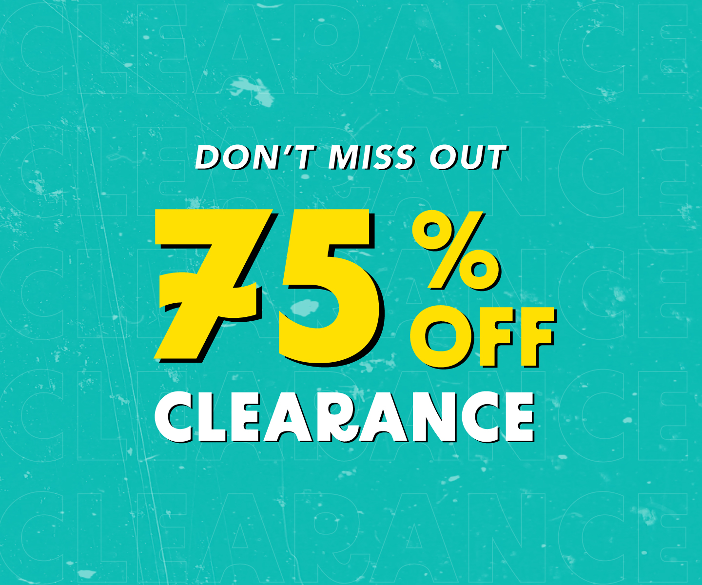 75% OFF Clearance