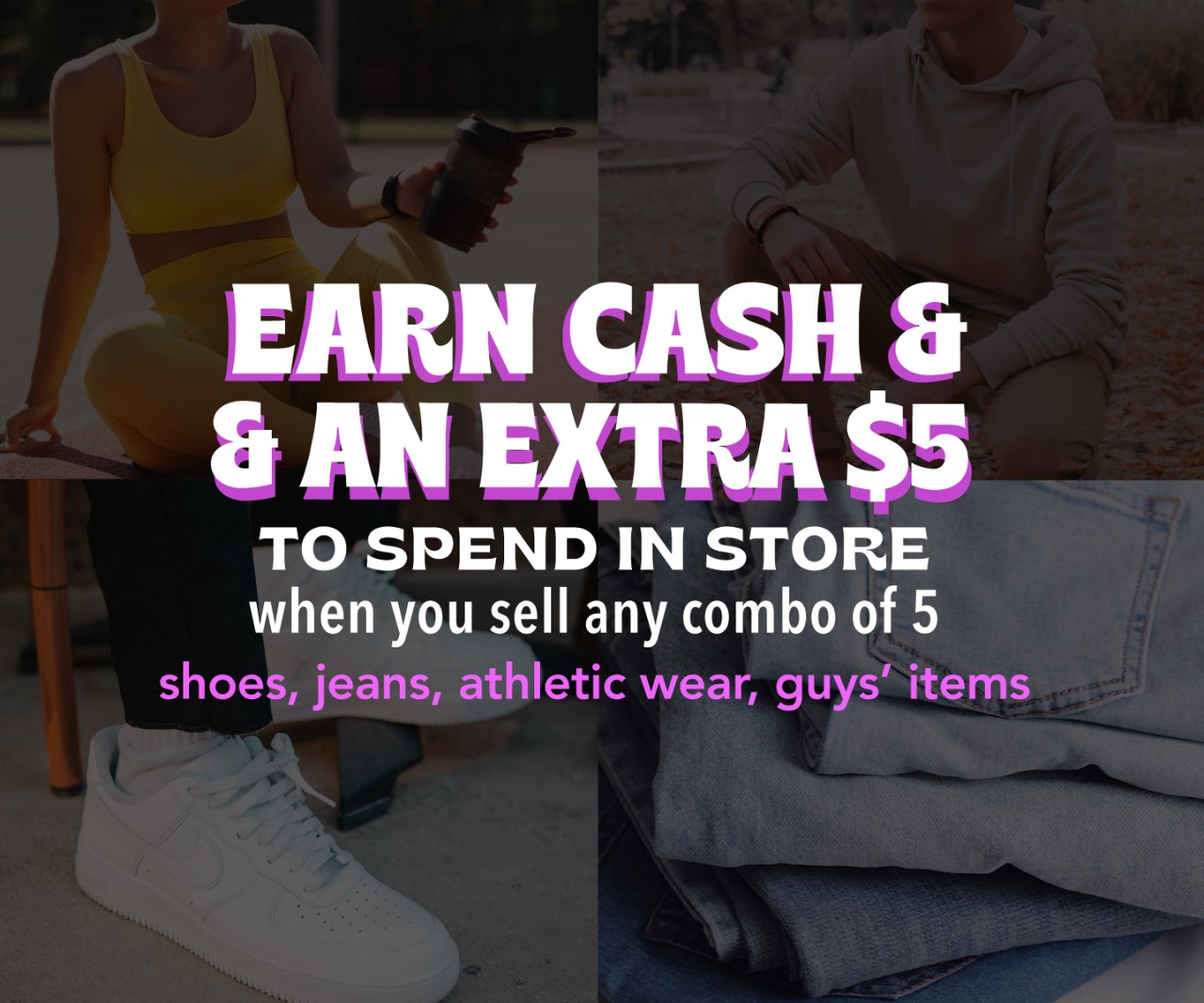 Sell combo of 5 most wanted items for cash and extra 5 dollars