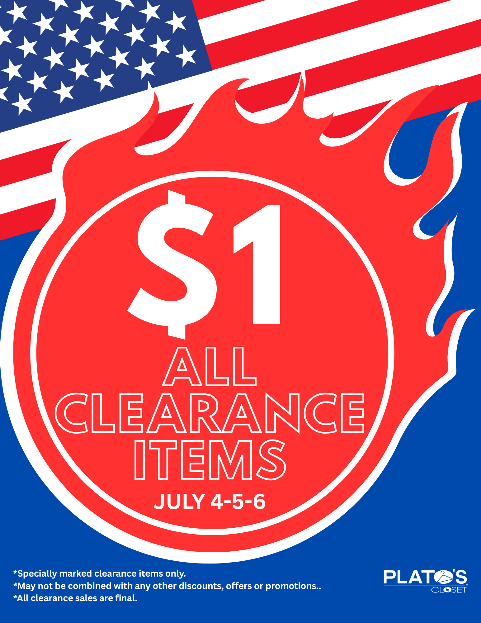 July $1 Clearance Sale