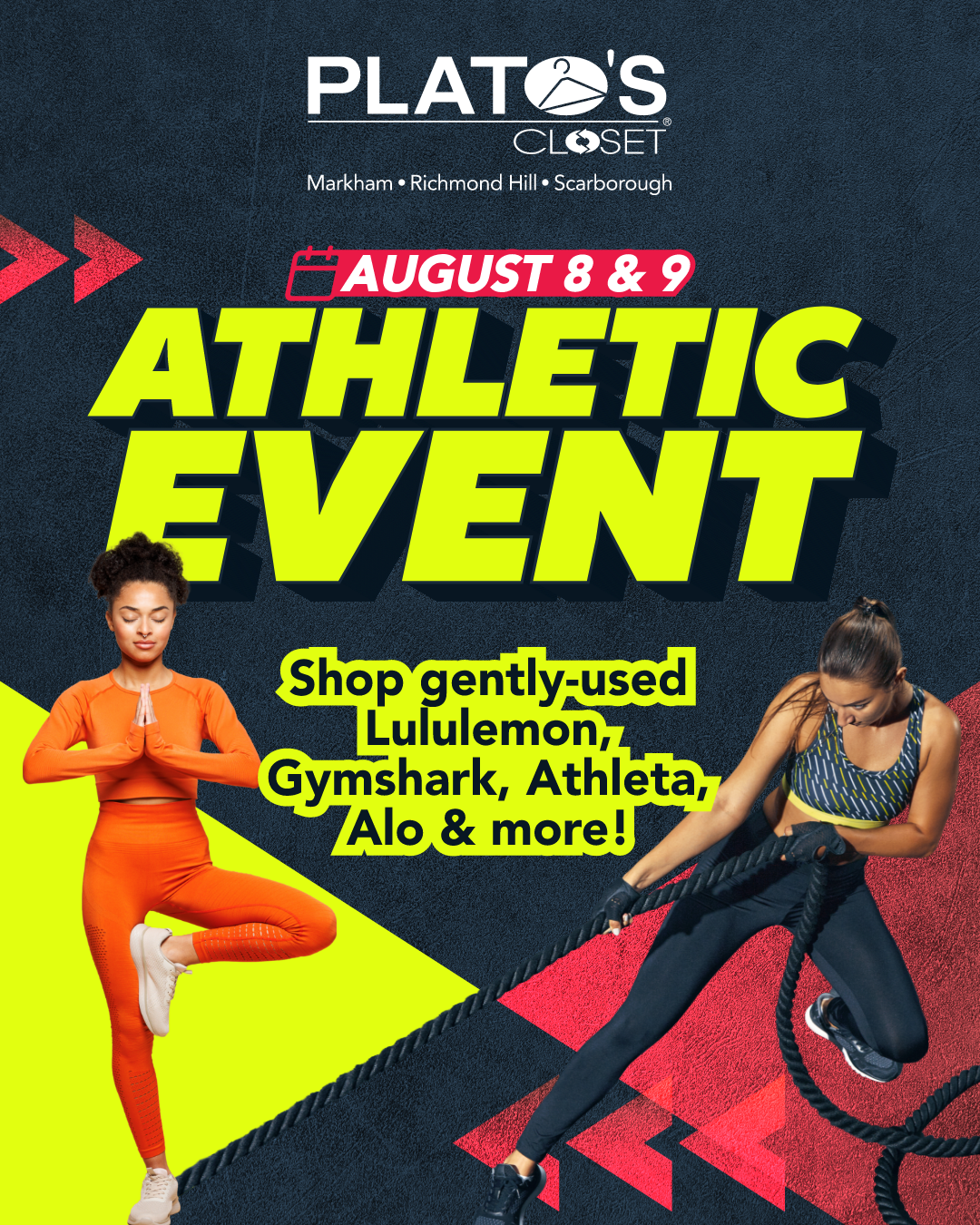 Athletic event this August 8 and 9