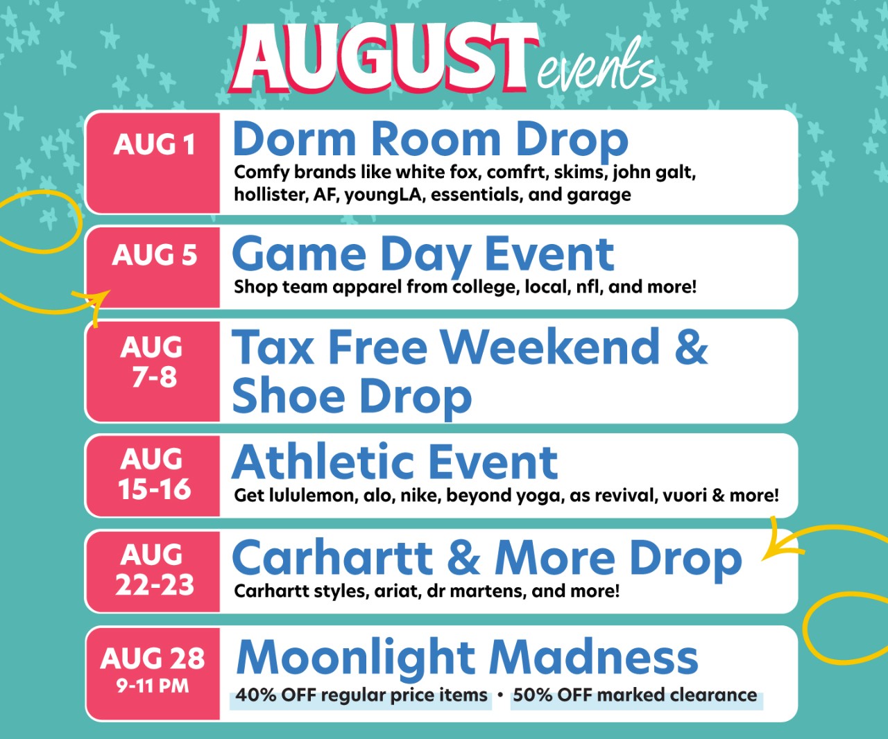 August Events