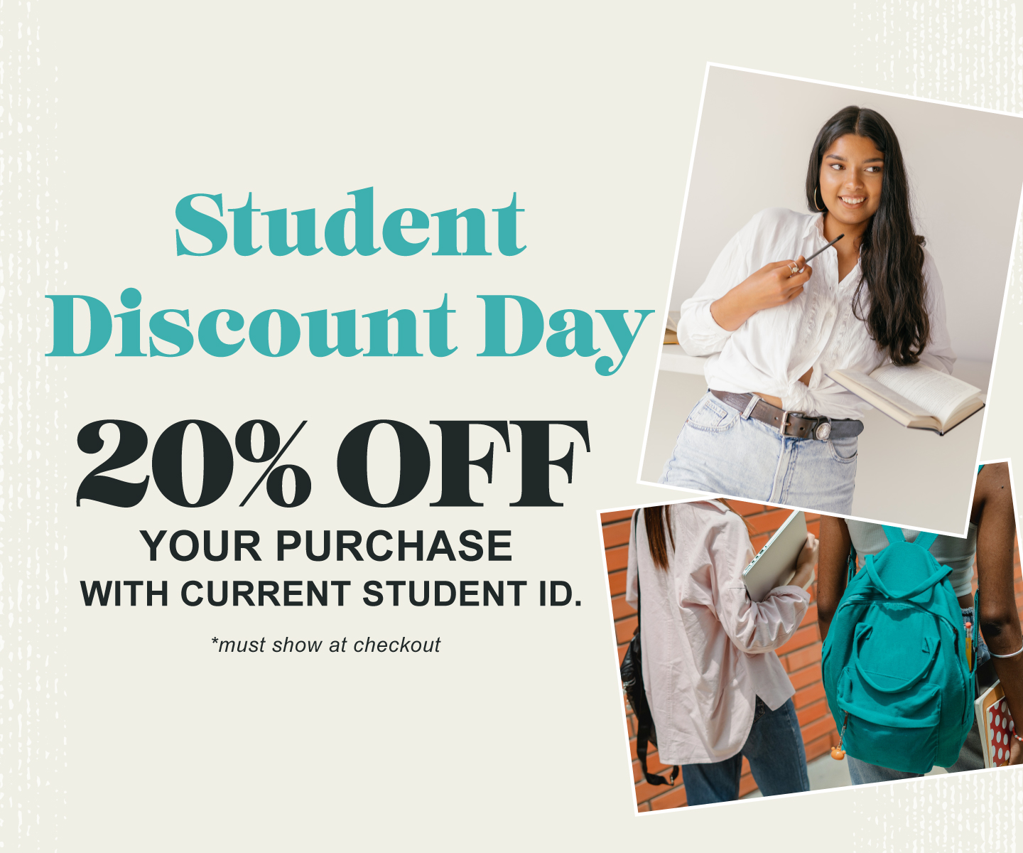 Student Discount Day