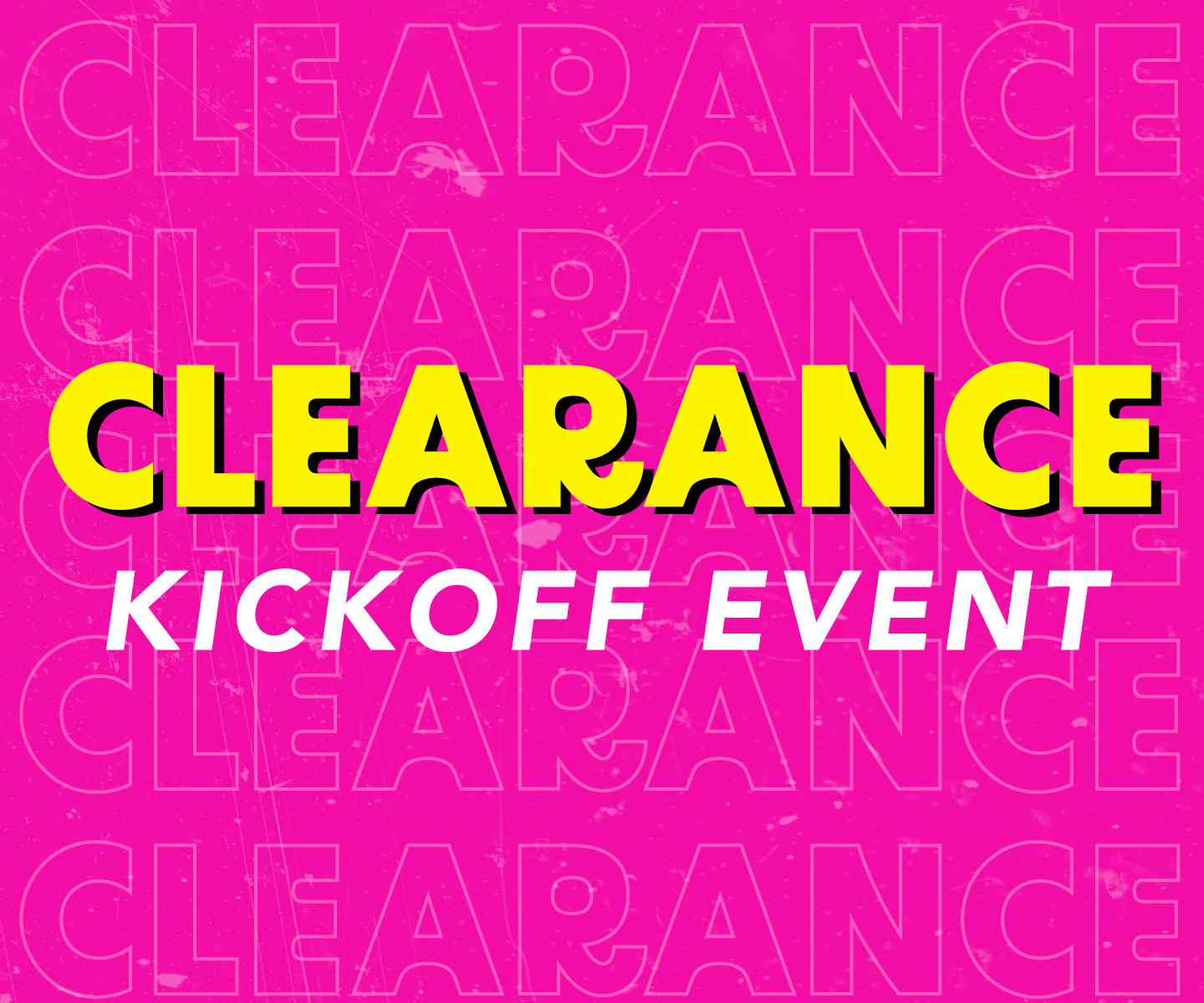 Clearance Kickoff This Weekend!