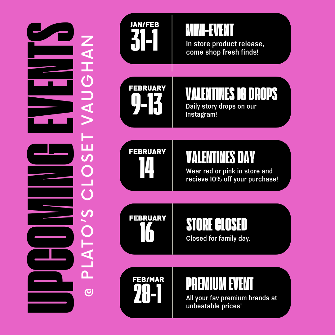 schedule of events